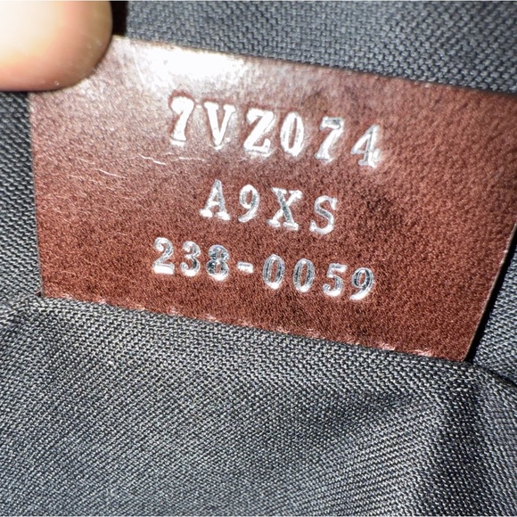 Preowned Like New Fendi FF Logo Chiogo Leather Canvas Backpack Beige/Brown - Picture 10 of 13